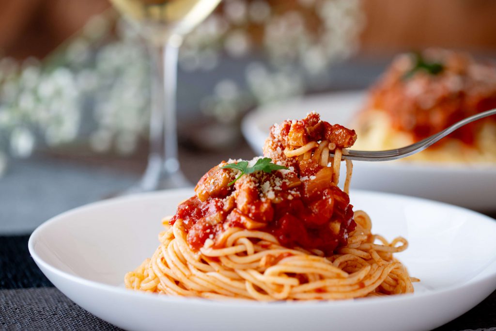 千屋牛とピーチポークのミートソース&ポルチーニと牛窓マッシュルームのトマトソースの生パスタセット